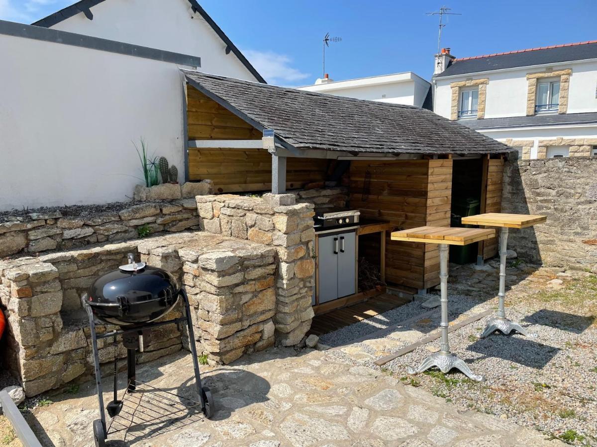 Maison Golvan centre ville avec parking et jardin Quiberon Exteriör bild